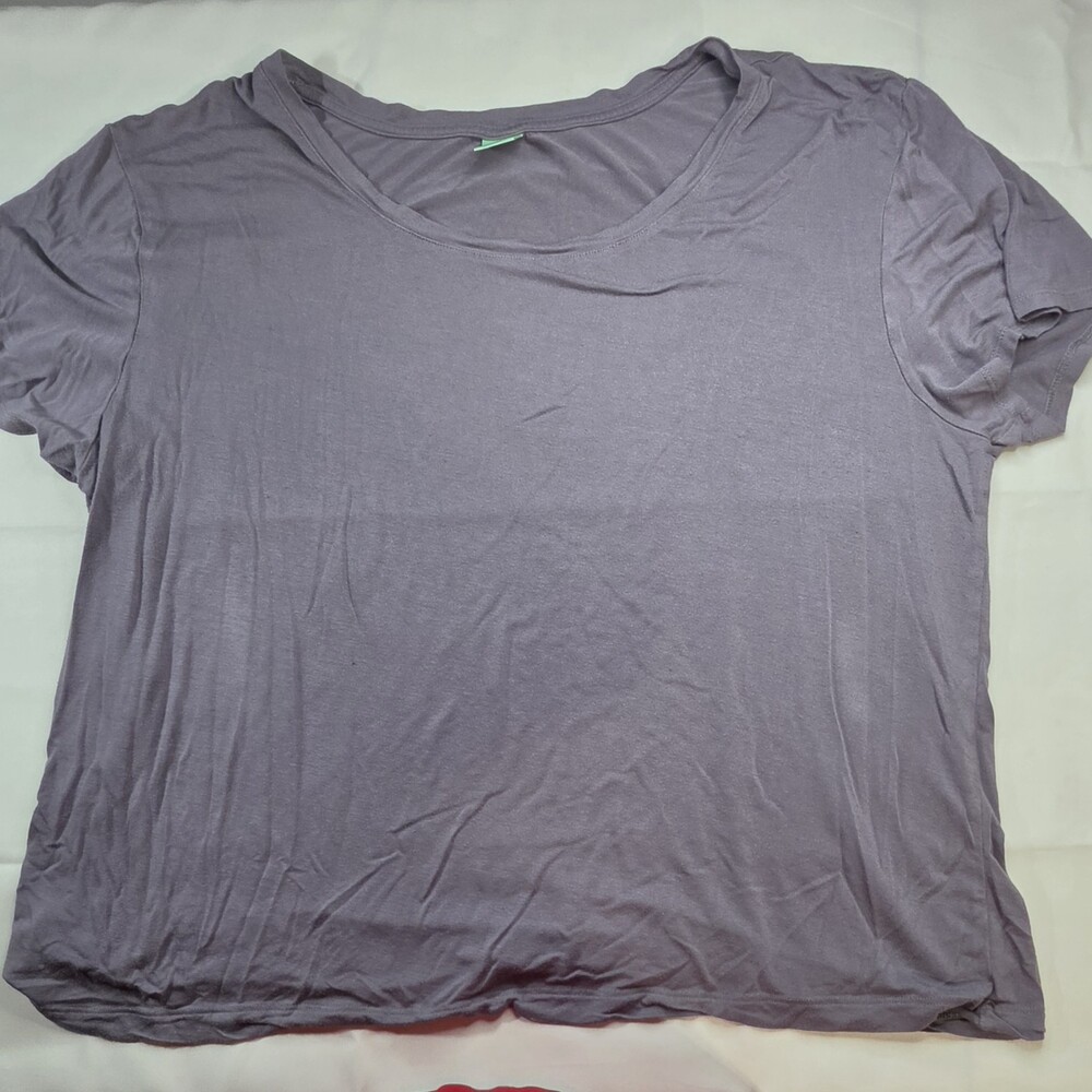 Honeydew Short Sleeve Scoop Neck T-Shirt Grey Size XXL SKU 0320
